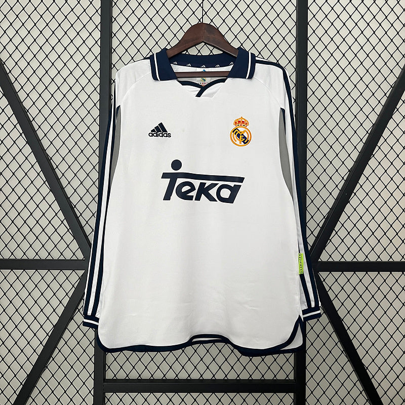רטרו long sleeve Real Madrid 00/01 חולצת בית