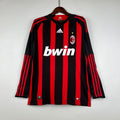 רטרו long sleeve AC Milan 08/09 חולצת בית S-XXL