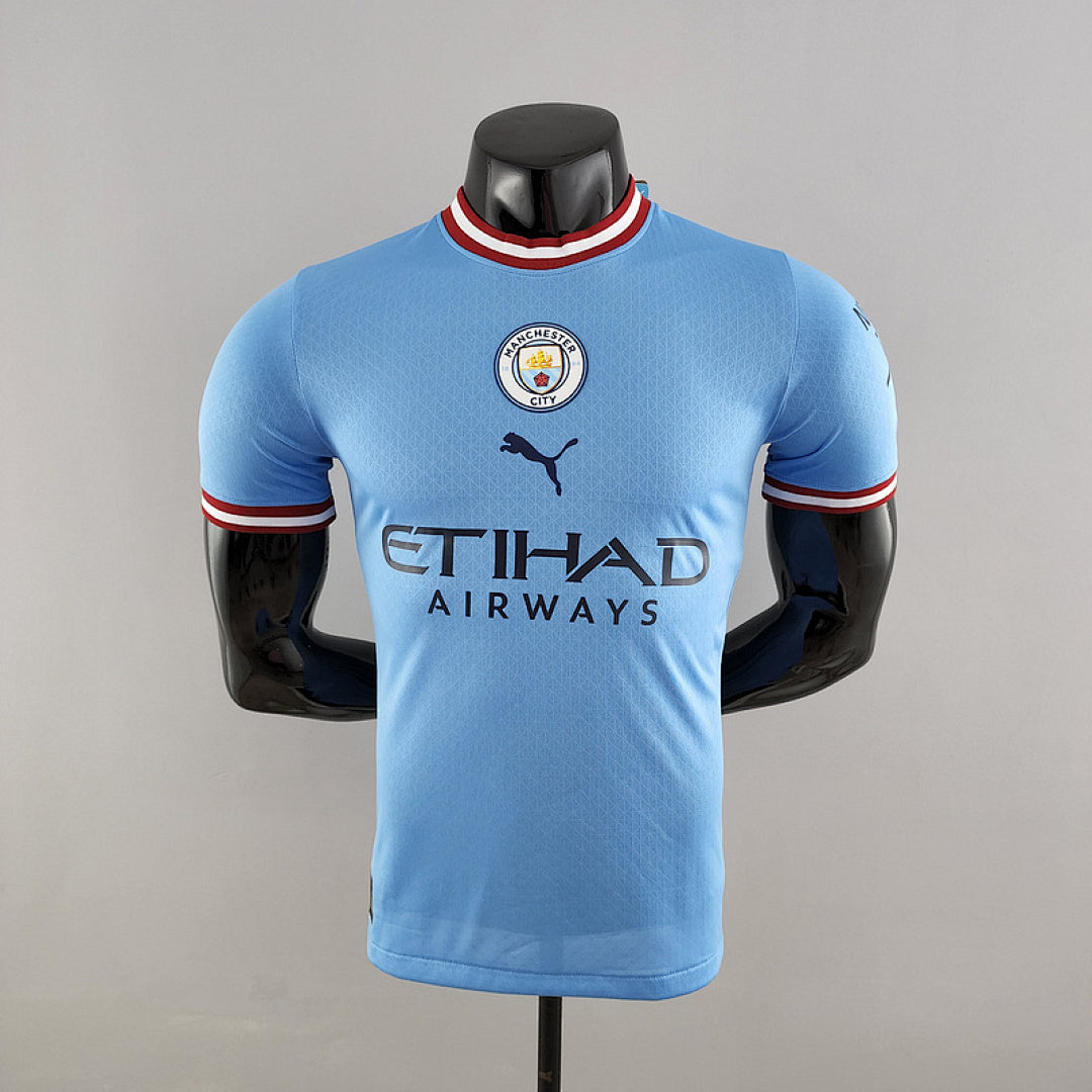 Manchester City 22/23 חולצת בית Player Version רטרו Jersey