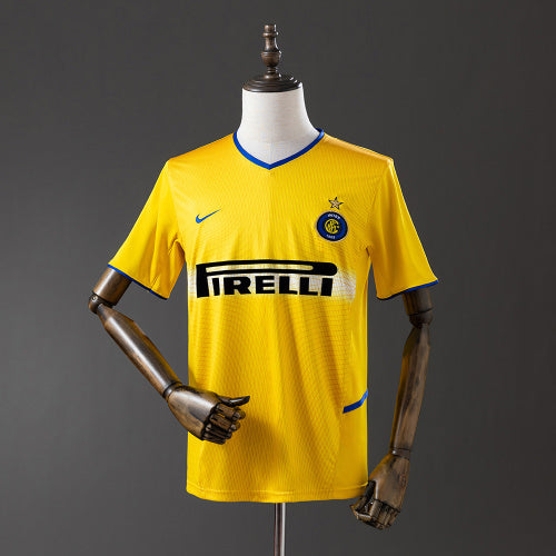רטרו 02/03 Inter Milan חולצה שלישית חולצת חוץ