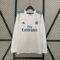 רטרו Long Sleeve Real Madrid 17/18 חולצת בית