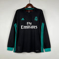 רטרו Real Madrid 17/18 long sleeve חולצה שלישית חולצת חוץ