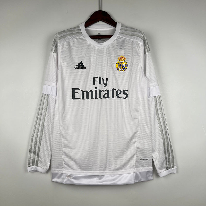 Real Madrid 15/16 חולצת בית Long Sleeve רטרו