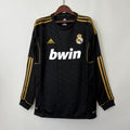 רטרו Long Sleeve Real Madrid 11/12 חולצה שלישית חולצת חוץ