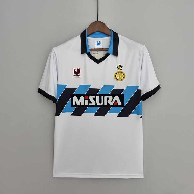 Inter Milan 90/91 חולצת חוץ רטרו