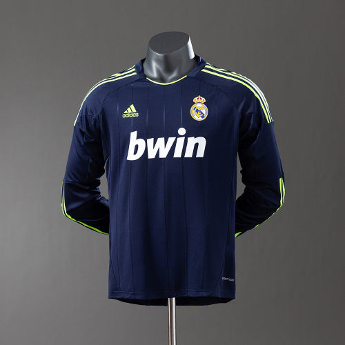 Real Madrid 12/13 חולצת חוץ Long Sleeve Player Version רטרו