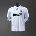 Real Madrid 0910 חולצת בית Long Sleeve Player Version רטרו