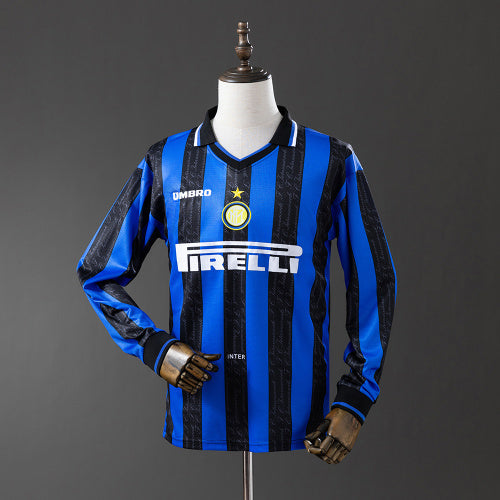 Inter Milan 97/98 חולצת בית Long Sleeve רטרו