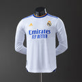 Real Madrid 21/22 חולצת בית Long Sleeve Player Version רטרו