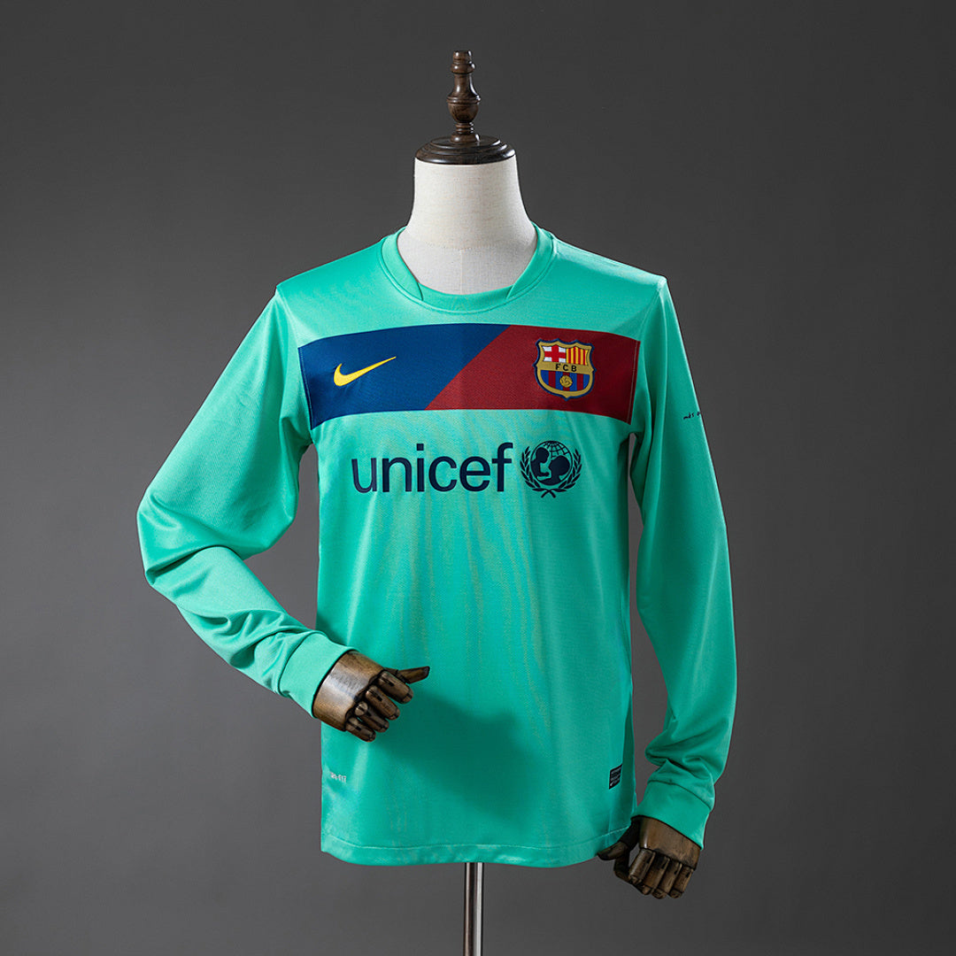 ברצלונה 10/11 חולצת חוץ Long-Sleeve רטרו