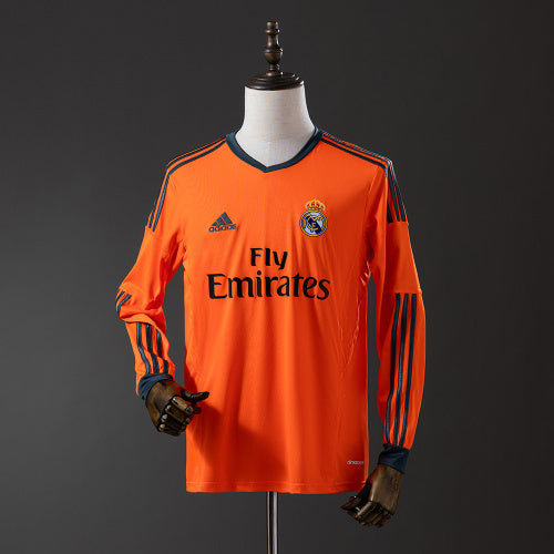 Real Madrid 13/14 Second חולצת חוץ Long Sleeve רטרו