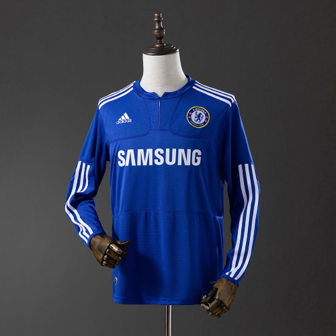 Chelsea 09/10 חולצת בית Long Sleeve רטרו Jersey