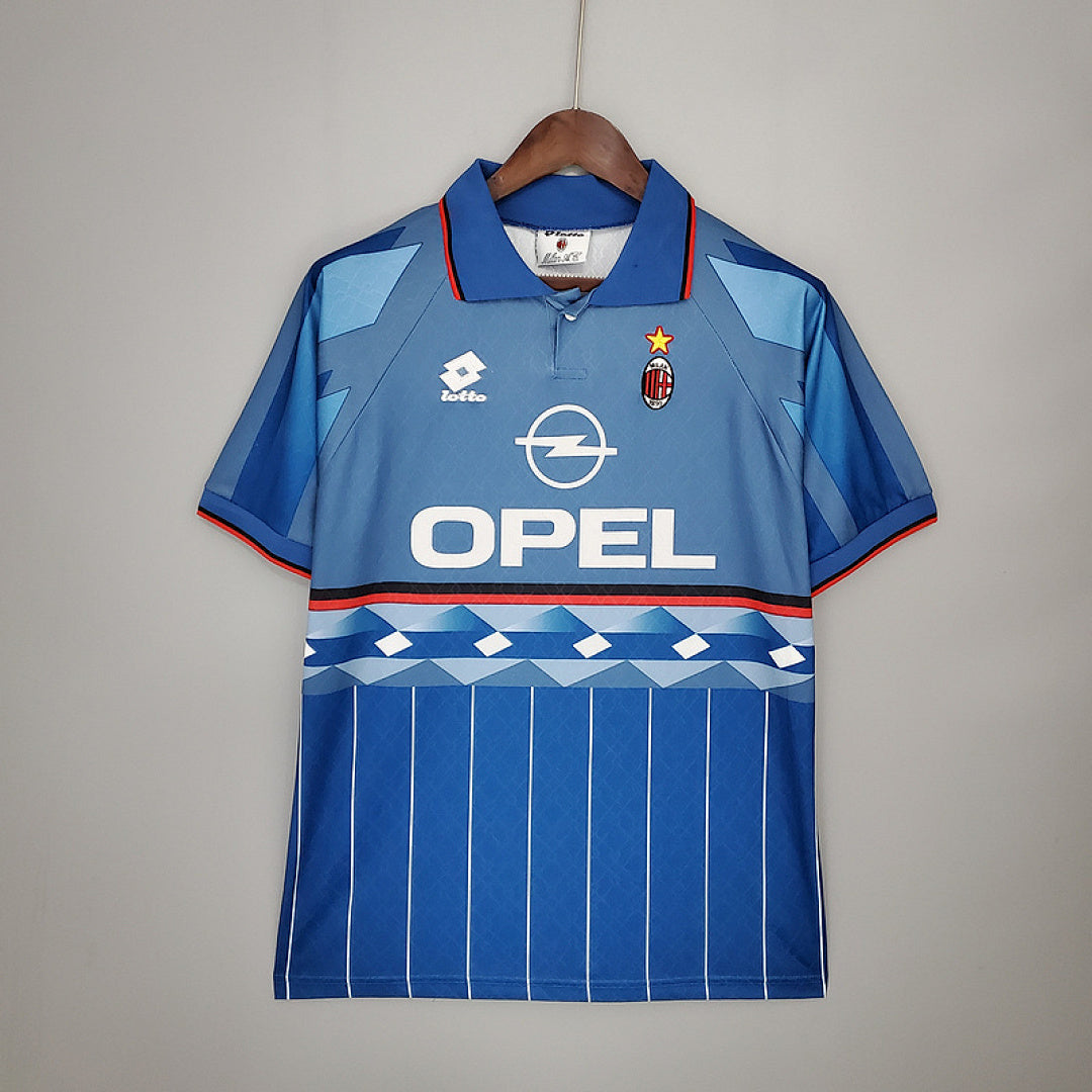 רטרו 95/96 AC Milan חולצה שלישית חולצת חוץ S-XXL