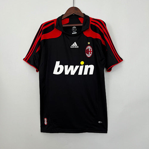 רטרו AC Milan 07/08 חולצה שלישית חולצת חוץ S-XXL