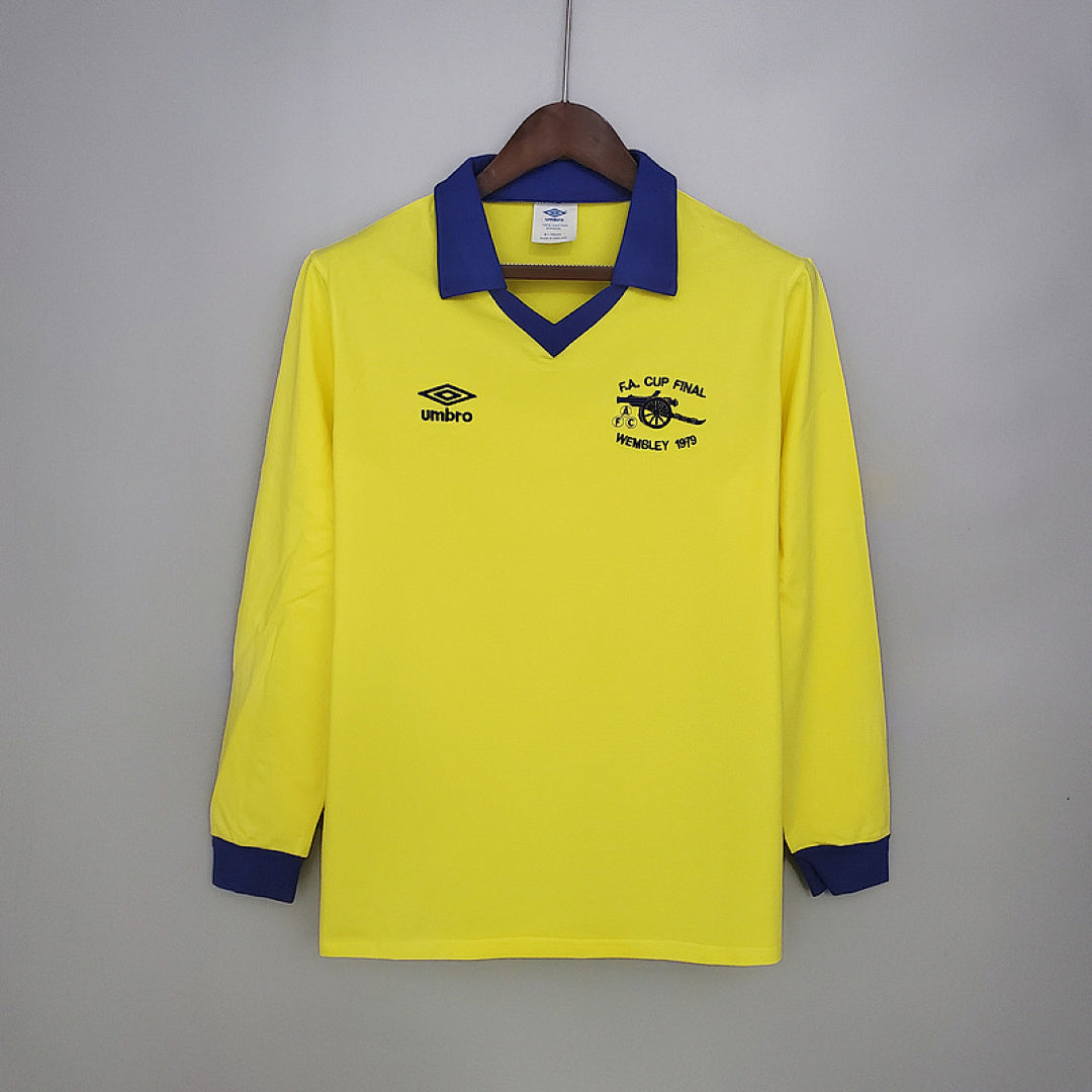 רטרו long sleeve ארסנל 71/79 חולצת חוץ yellow