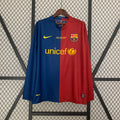 רטרו long sleeves ברצלונה 08/09 Champions League חולצת בית