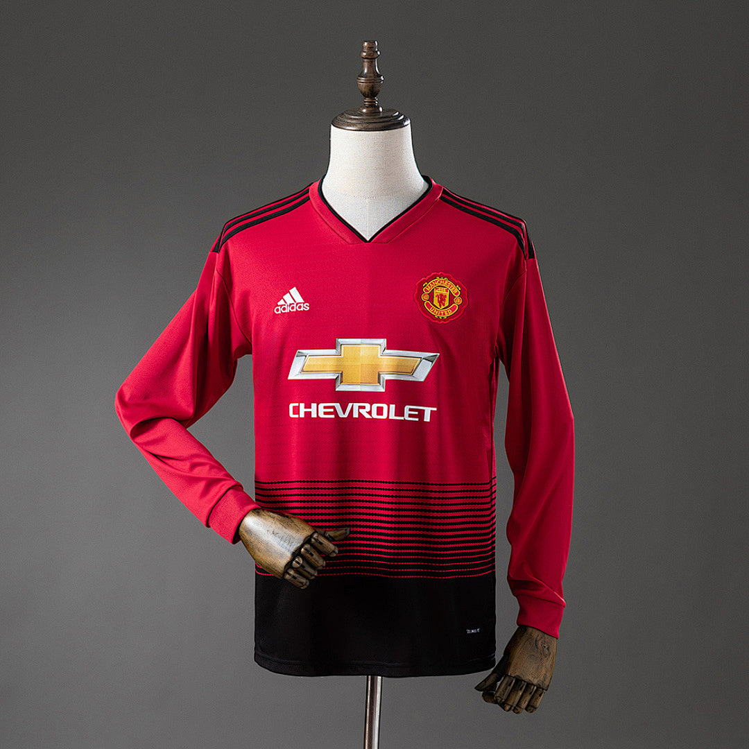 M-U 1819 חולצת בית Long-Sleeve רטרו Jersey