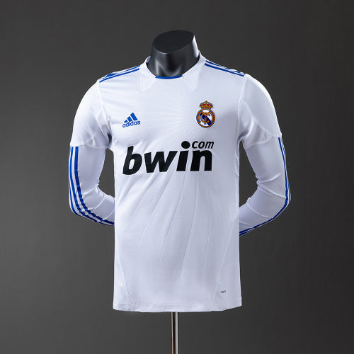 Real Madrid 10/11 חולצת בית Long Sleeve Player Version רטרו