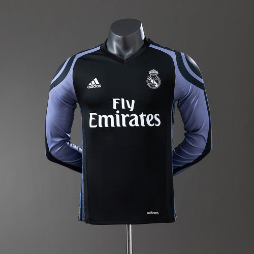 Real Madrid 16/17 חולצה שלישית חולצת חוץ Long Sleeve Player Version רטרו