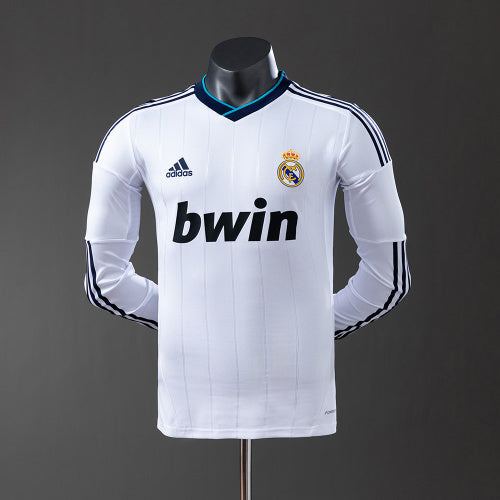 Real Madrid 12/13 חולצת בית Long Sleeve Player Version רטרו