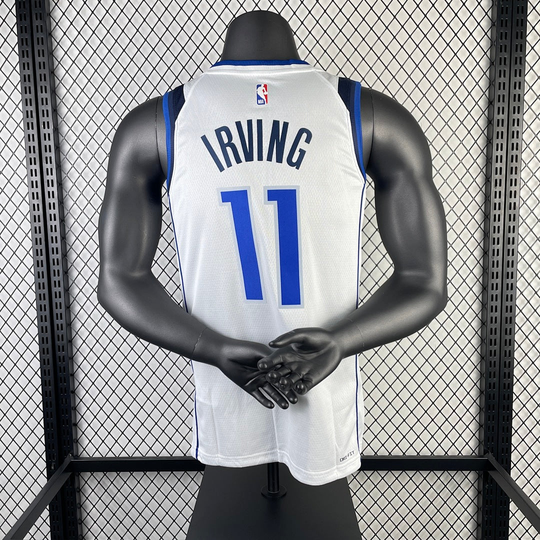 Dallas Mavericks Kyrie Irving 11 White - back