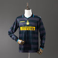 Inter Milan 97/98 חולצה שלישית חולצת חוץ Long Sleeve רטרו