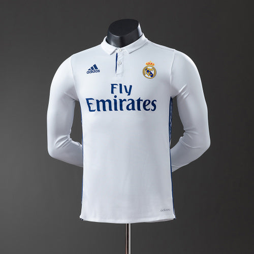 Real Madrid 16/17 חולצת בית Long Sleeve Player Version רטרו