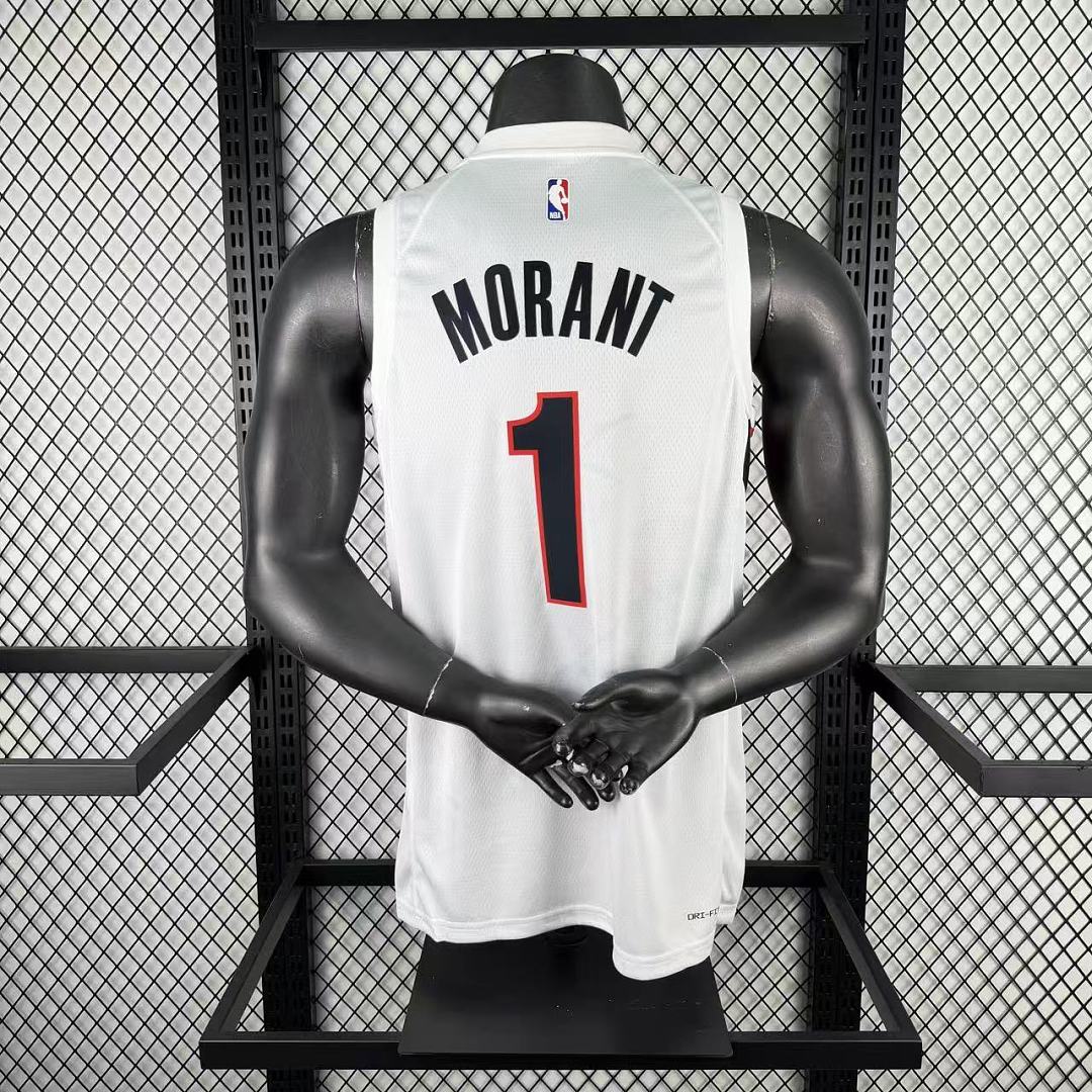 Portland Trail Blazers Morant 1 White - back