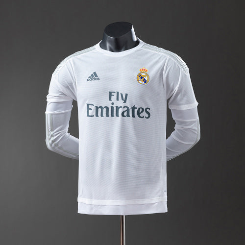 Real Madrid 15/16 חולצת בית Long Sleeve Player Version רטרו