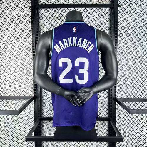 Utah Jazz Lauri Markkanen 23 Purple - back