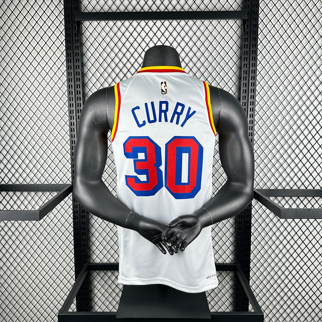 Golden State Warriors Stephen Curry 30 White - back