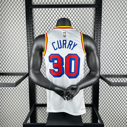 Golden State Warriors Stephen Curry 30 White - back
